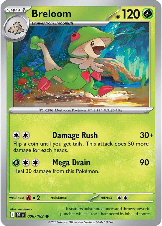 Breloom [Non Holo & Reverse Holo] - 6 (DRI)