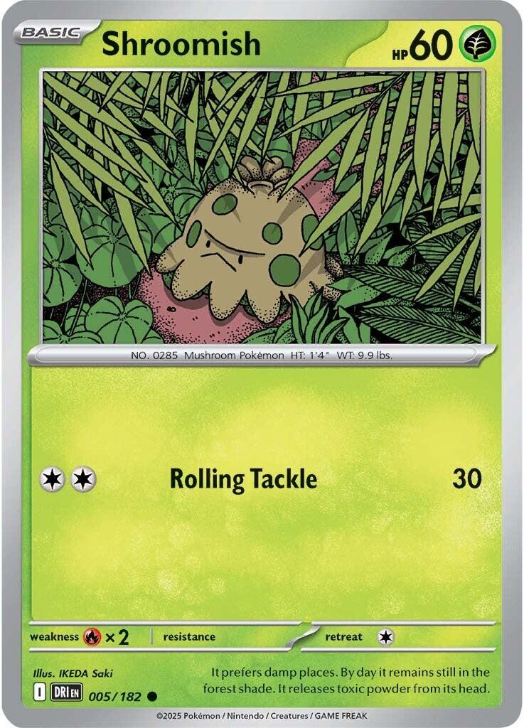 Shroomish [Non Holo & Reverse Holo] - 5 (DRI)