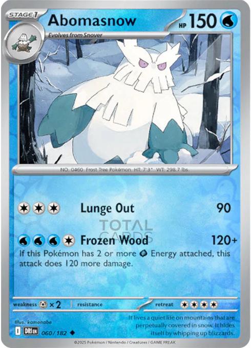 Abomasnow [Non Holo & Reverse Holo] - 60 (DRI)