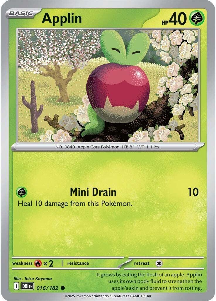 Applin [Non Holo & Reverse Holo] - 16 (DRI)