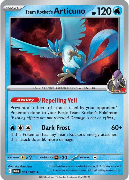 Team Rocket's Articuno [Holo & Reverse Holo]  - 51 (DRI)
