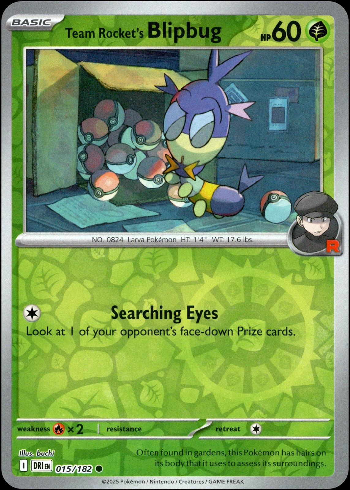 Team Rocket's Blipbug [Non Holo & Reverse Holo] - 15 (DRI)