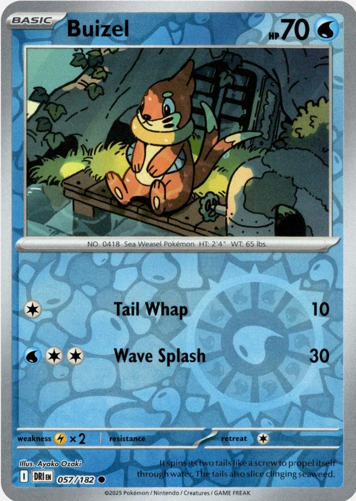 Buizel [Non Holo & Reverse Holo] - 57 (DRI)