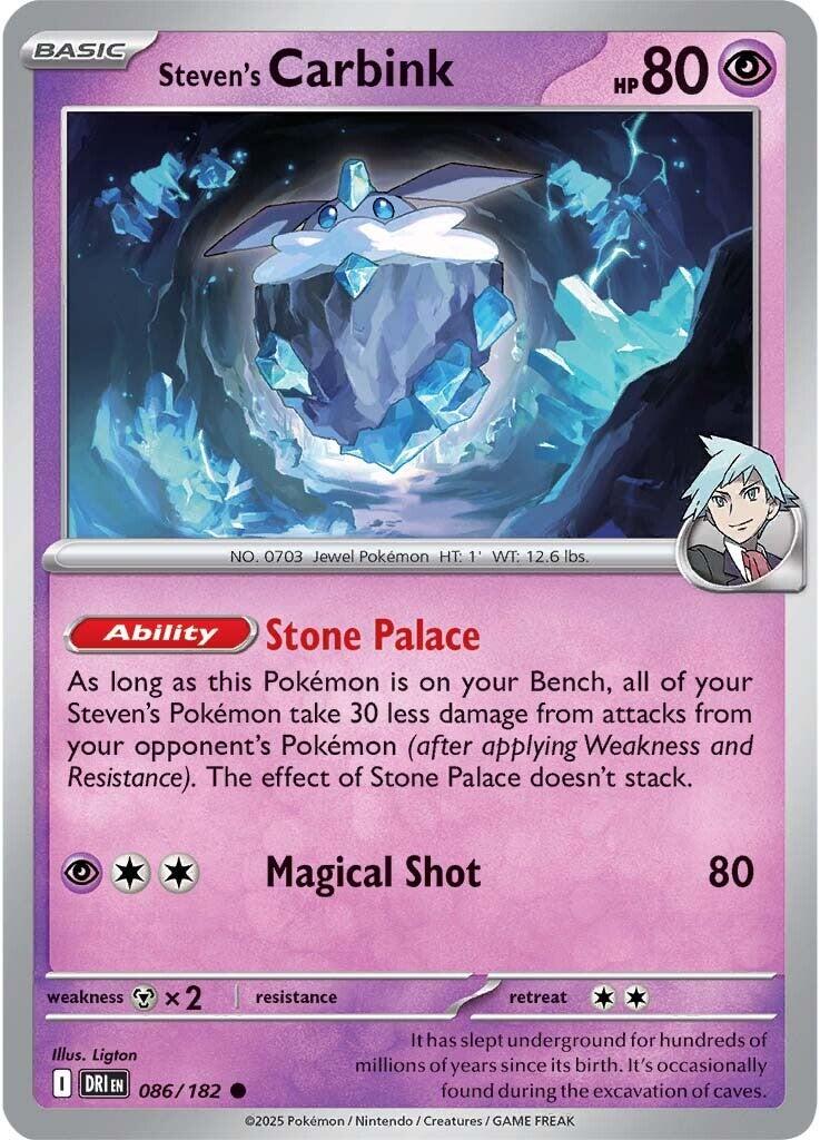 Steven's Carbink [Non Holo & Reverse Holo] - 86 (DRI)