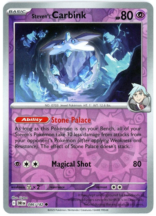 Steven's Carbink [Non Holo & Reverse Holo] - 86 (DRI)