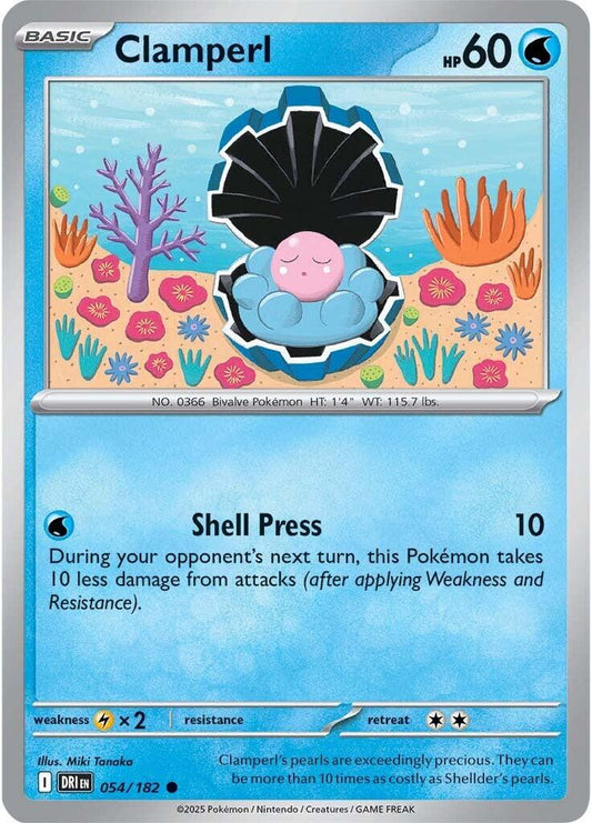 Clamperl [ Non Holo & Reverse Holo] - 54 (DRI)
