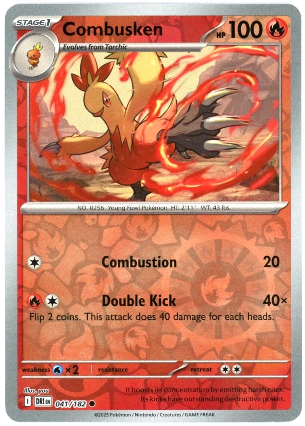 Combusken [Non Holo & Reverse Holo] - 41 (DRI)