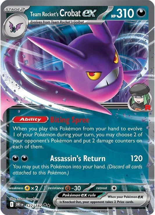 Team Rocket's Crobat ex - 122 (DRI)