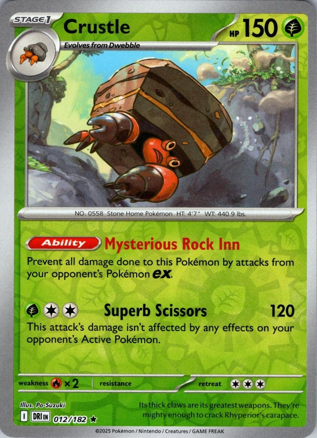 Crustle [Holo & Reverse Holo] - 12 (DRI)