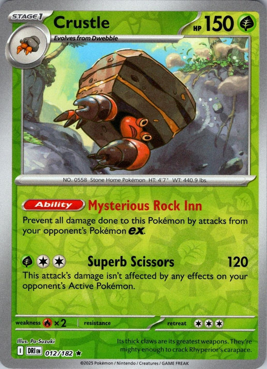 Crustle [Holo & Reverse Holo] - 12 (DRI)