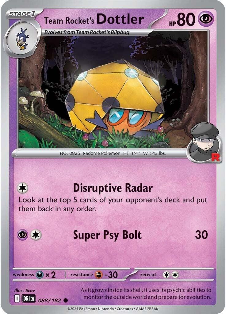 Team Rocket's Dottler [Non Holo & Reverse Holo] - 88 (DRI)