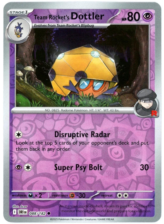 Team Rocket's Dottler [Non Holo & Reverse Holo] - 88 (DRI)