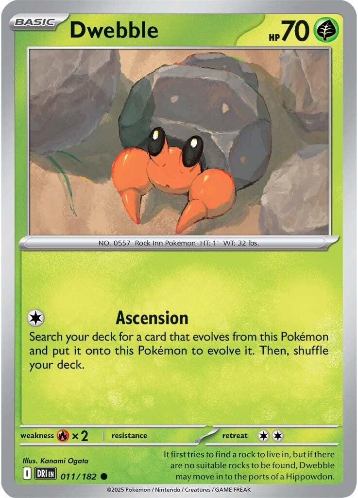 Dwebble [Non Holo & Reverse Holo] - 11 (DRI)
