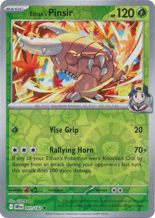 Ethan's Pinsir [Non Holo & Reverse Holo] - 1 (DRI)