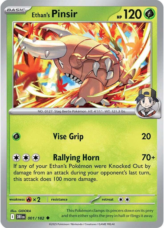 Ethan's Pinsir [Non Holo & Reverse Holo] - 1 (DRI)