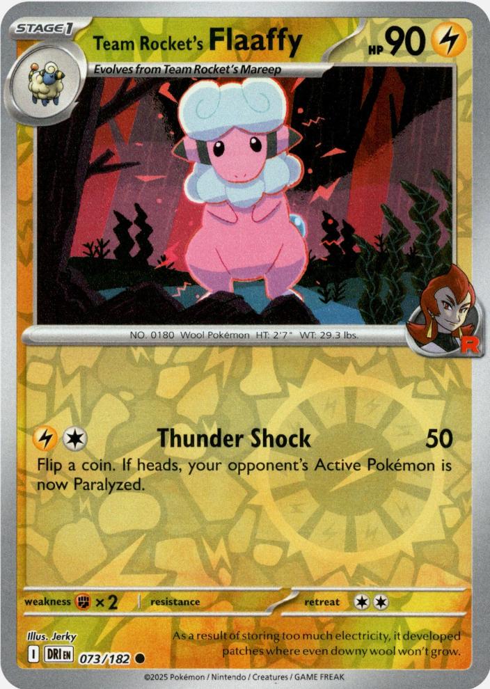 Team Rocket's Flaaffy [Non Holo & Reverse Holo] - 73 (DRI)