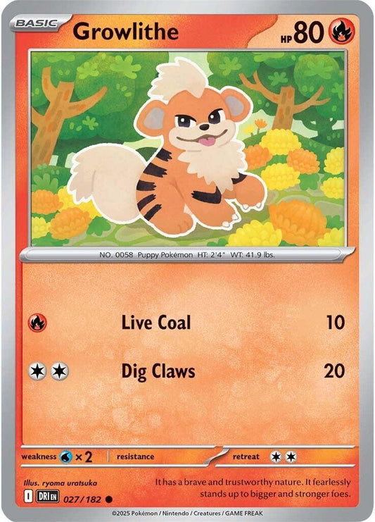 Growlithe [Non Holo & Reverse Holo] - 27 (DRI)