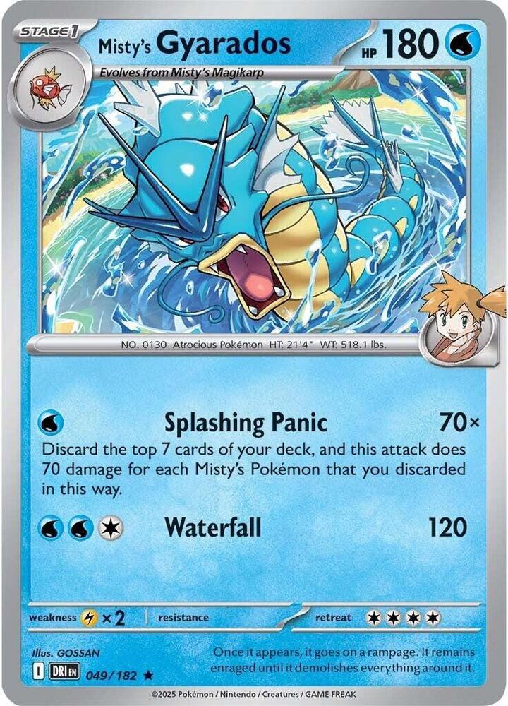 Misty's Gyarados [Holo & Reverse Holo] - 49 (DRI)