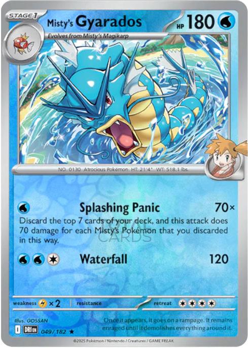 Misty's Gyarados [Holo & Reverse Holo] - 49 (DRI)