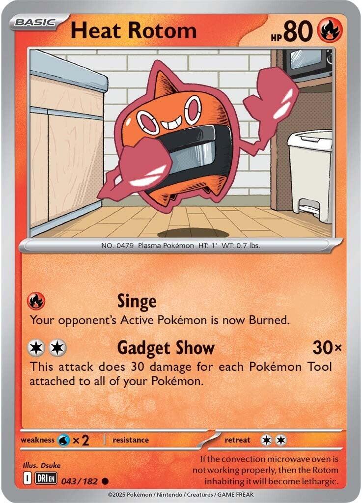 Heat Rotom [Non Holo & Reverse Holo] - 43 (DRI)
