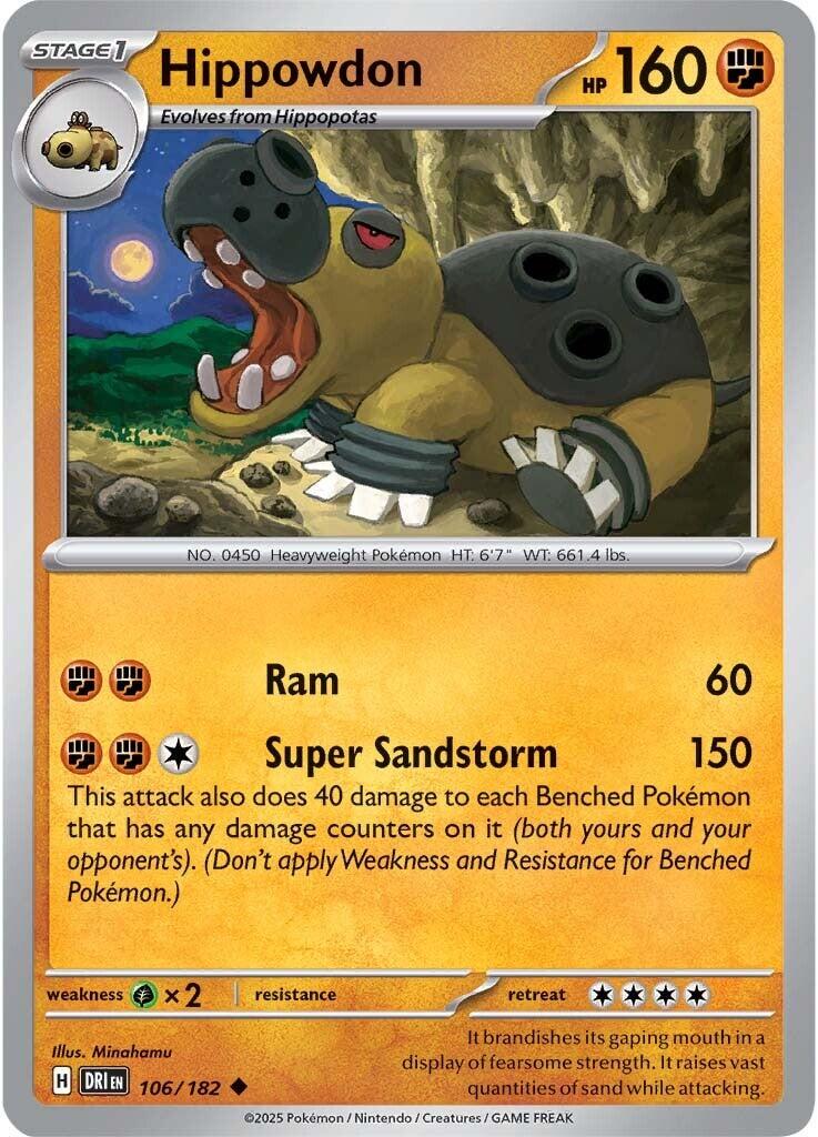 Hippowdon [Non Holo & Reverse Holo] - 106
