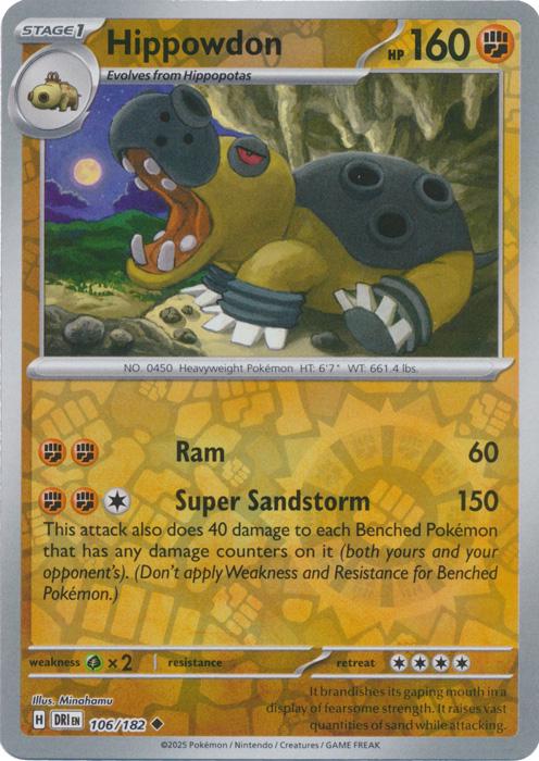 Hippowdon [Non Holo & Reverse Holo] - 106