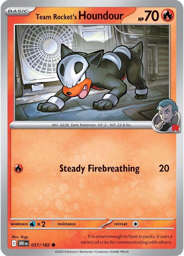 Team Rocket's Houndour [Non Holo & Reverse Holo] - 37 (DRI)