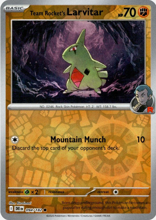 Team Rocket's Larvitar [Non Holo & Reverse Holo] - 94 (DRI)
