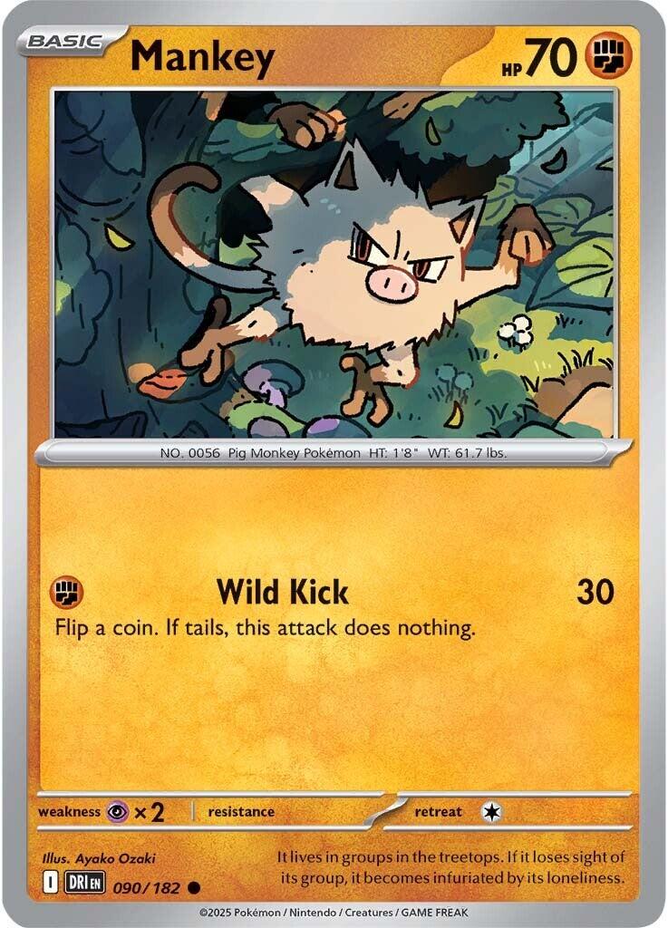 Mankey [Non Holo & Reverse Holo] - 90 (DRI)
