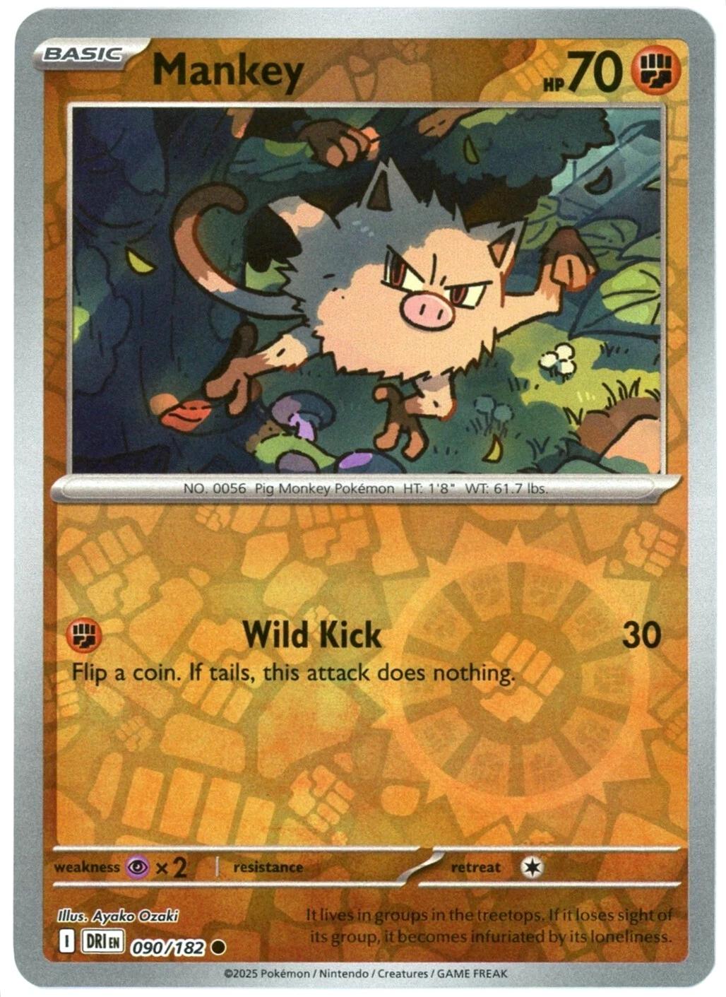 Primeape [Non Holo & Reverse Holo] - 91 (DRI)