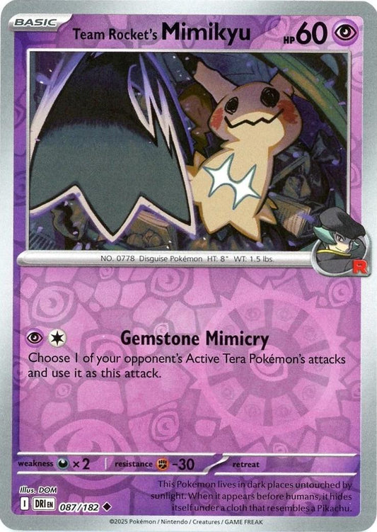 Team Rocket's Mimikyu [Non Holo & Reverse Holo] - 87 (DRI)