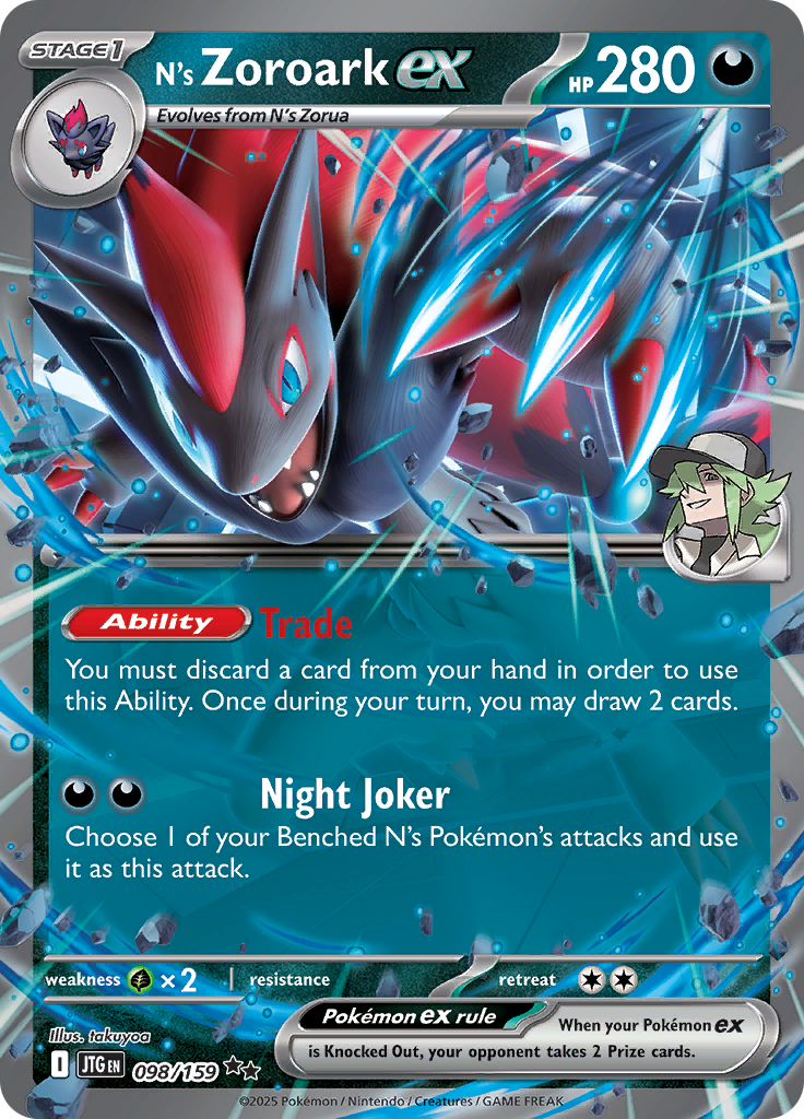 N's Zoroark ex - 98 (JTG)