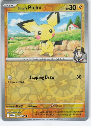 Ethan's Pichu [Non Holo & Reverse Holo] - 71 (DRI)