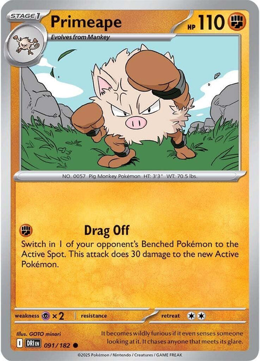 Primeape [Non Holo & Reverse Holo] - 91 (DRI)