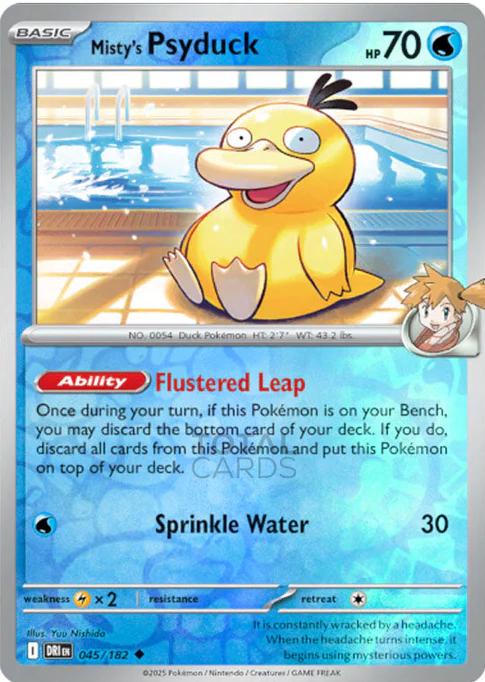 Misty's Psyduck [Non Holo & Reverse Holo] - 45 (DRI)