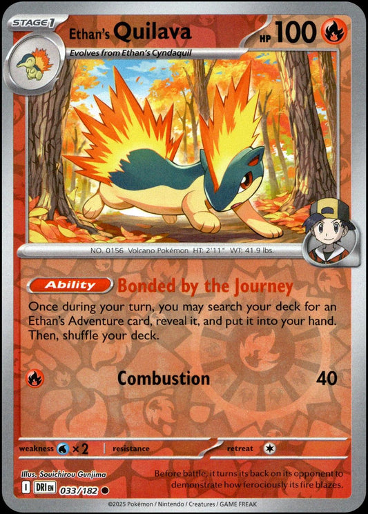 Ethan's Quilava [Non Holo & Reverse Holo] - 33 (DRI)