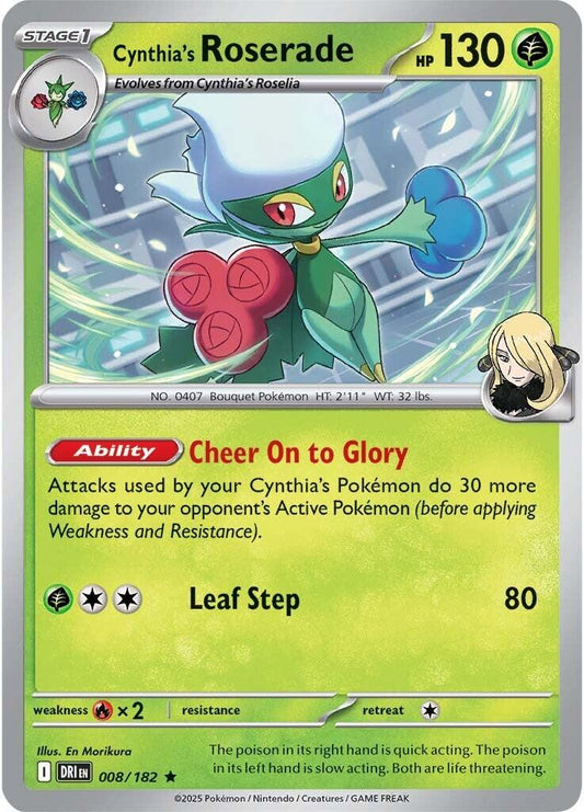 Cynthia's Roserade [Holo & Reverse Holo] - 8 (DRI)
