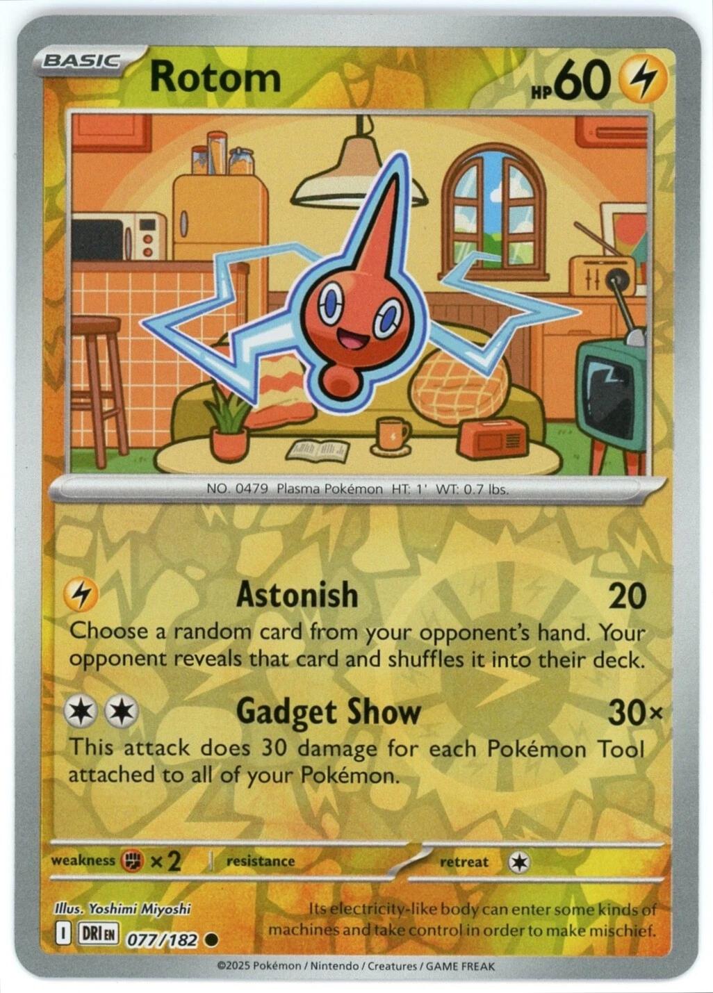 Rotom [Non Holo & Reverse Holo] - 77 (DRI)