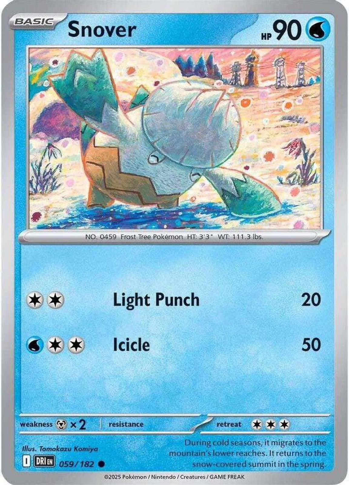 Snover [Non Holo & Reverse Holo] - 59 (DRI)