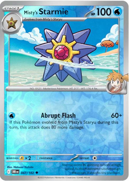 Misty's Starmie [Non Holo & Reverse Holo] - 47 (DRI)