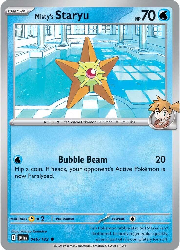 Misty's Staryu [Non Holo & Reverse Holo] - 46 (DRI)
