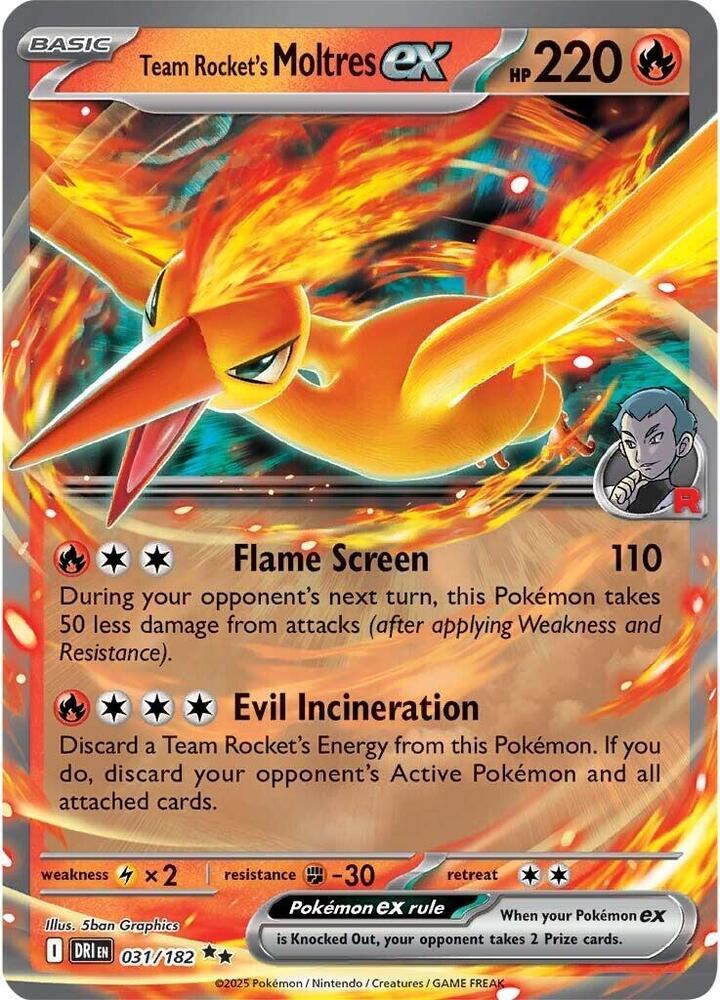 Team Rocket's Moltres Ex - 31 (DRI)