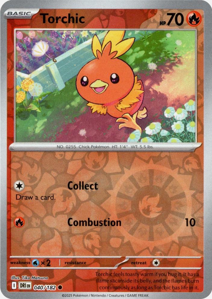 Torchic [Non Holo & Reverse Holo] - 40 (DRI)