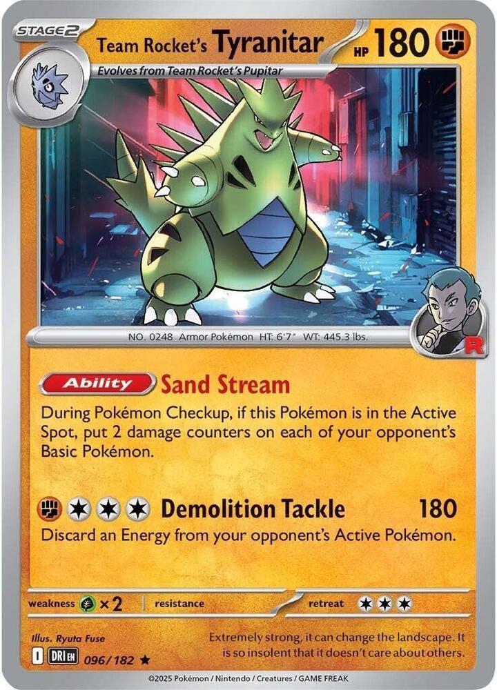 Team Rocket's Tyranitar [Holo & Reverse Holo] - 96 (DRI)