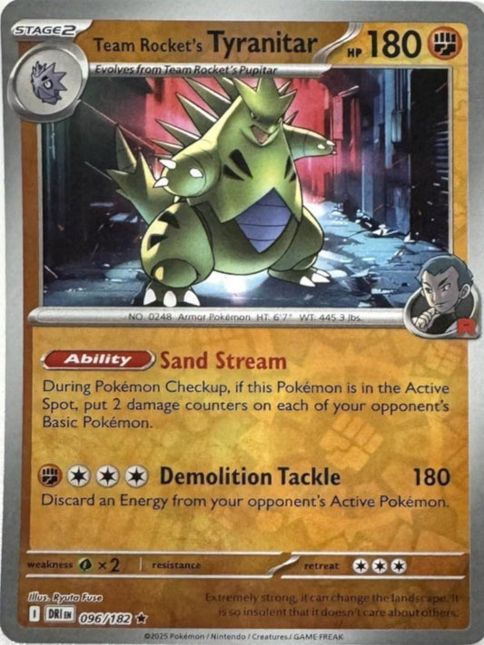 Team Rocket's Tyranitar [Holo & Reverse Holo] - 96 (DRI)
