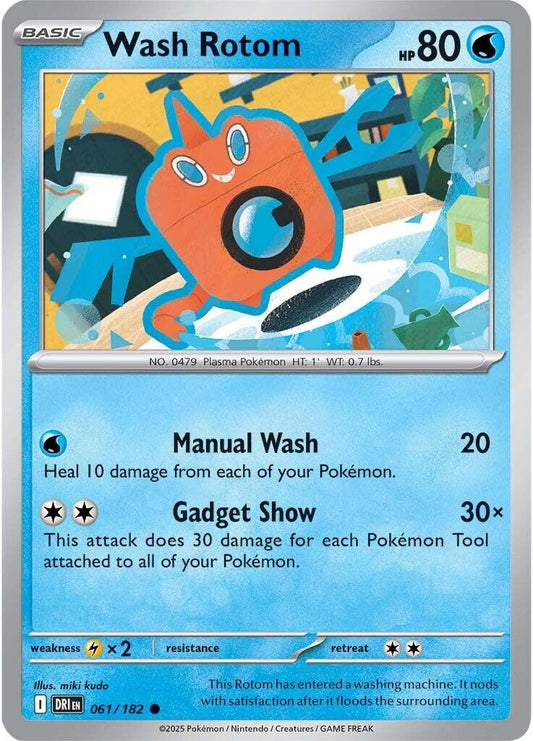 Wash Rotom [Non Holo & Reverse Holo] - 61 (DRI)