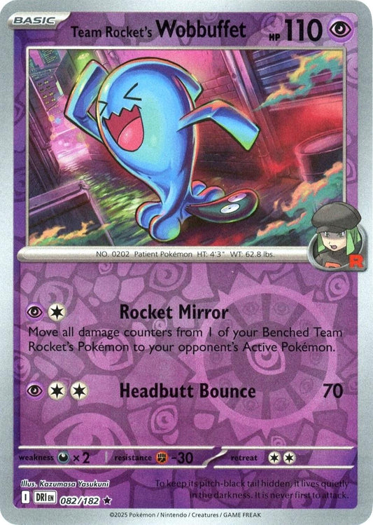 Team Rocket's Wobbuffet [Holo & Reverse Holo]  - 82