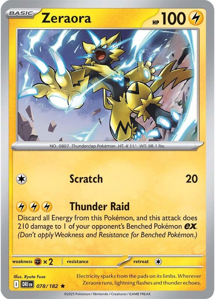 Zeraora [Holo & Reverse Holo]  - 78 (DRI)